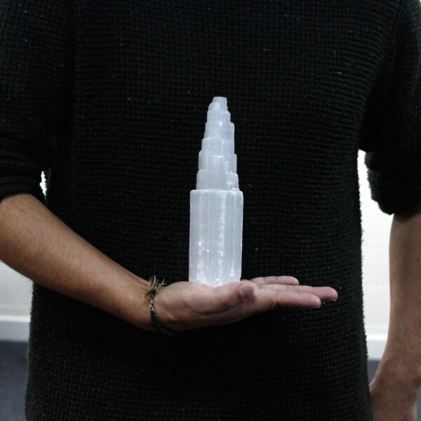 Natural Selenite Tower - 20 cm - Image 4