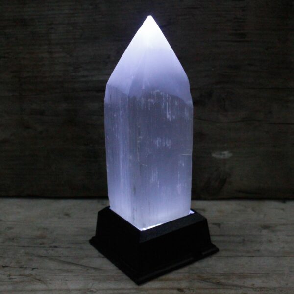 Selenite Pencil Point Tower - 15 cm - Image 4