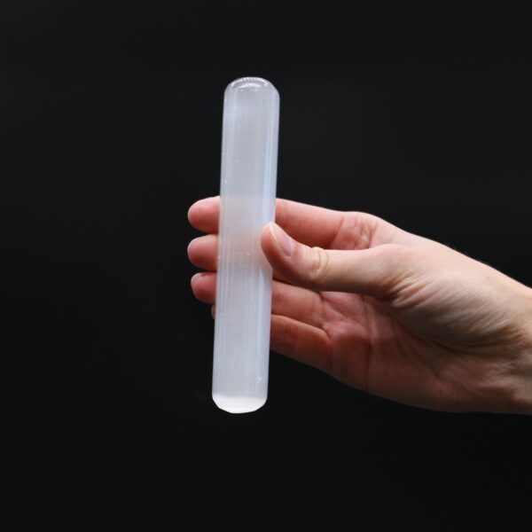 Selenite Wand - 16 cm (Round Both Ends) - Image 4
