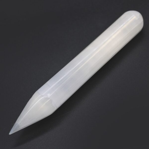 Selenite Wand - 16 cm (Point one End) - Image 3