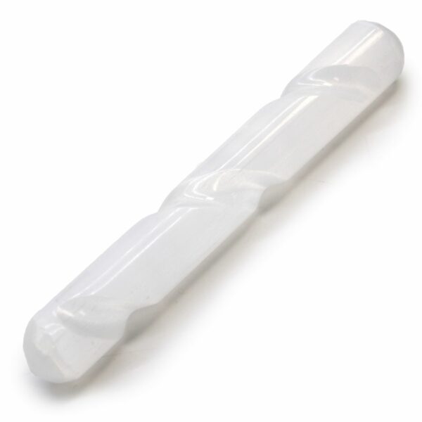 Selenite Spiral Wand - 16 cm ( Round Both Ends) - Image 2