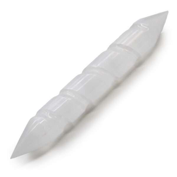 Selenite Spiral Wands - 16 cm (Point Both Ends) - Image 2