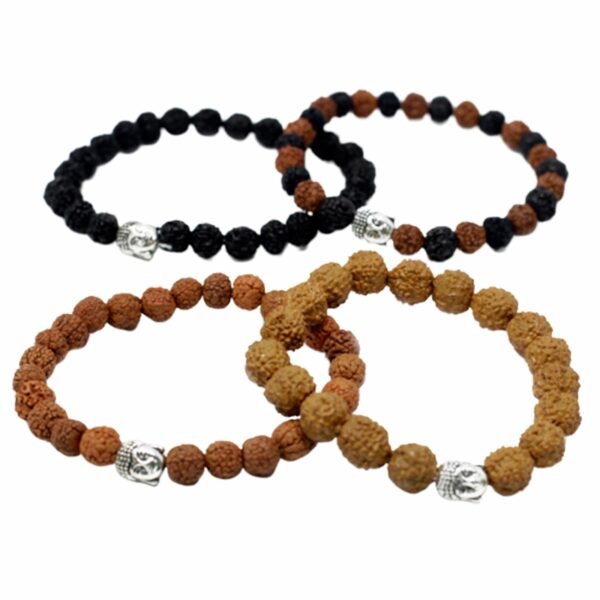 Assorted Rudraksha Buddah Bangles - Image 2