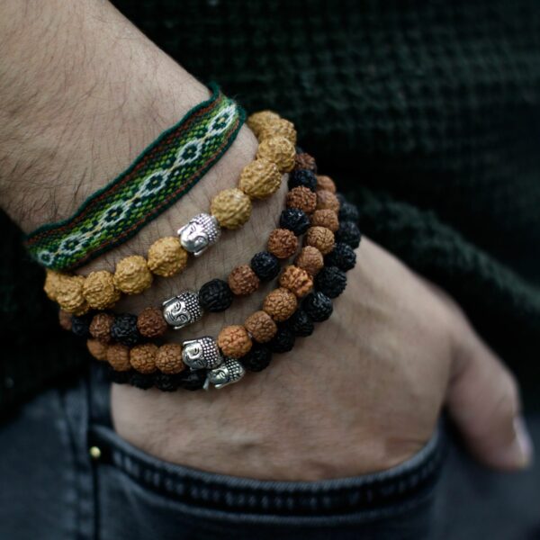 Assorted Rudraksha Buddah Bangles - Image 3