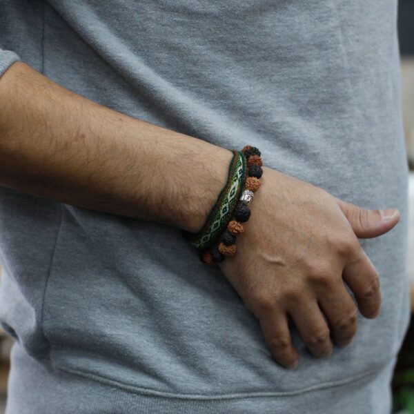 Rudraksha Buddah Bangle Mala - Mix - Image 5