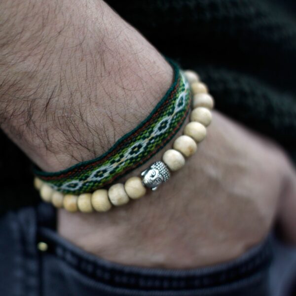 Fragrant Sandal Beads & Buddah Bangle - Image 3