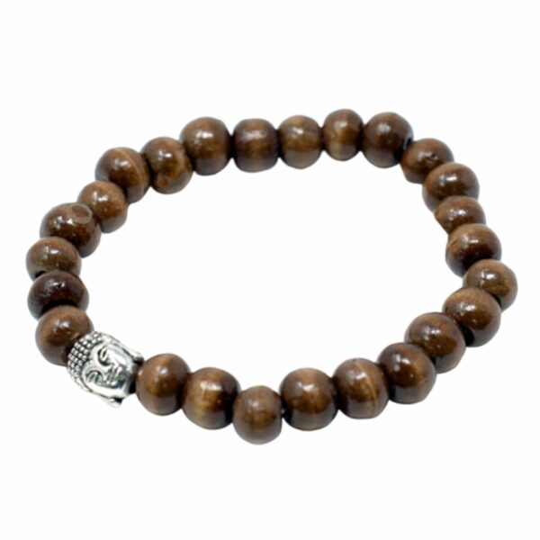 Brown Beads & Buddah Bangle - Image 3