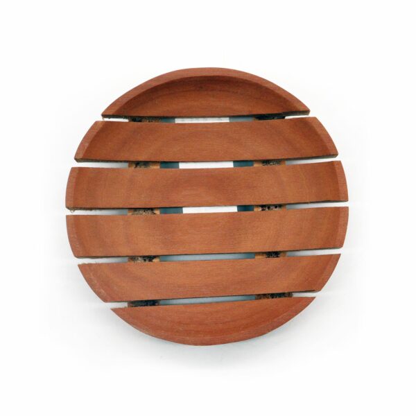 Classic Mahogany Soap Dish - Round - Image 2