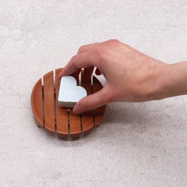 Classic Mahogany Soap Dish - Round - Image 4