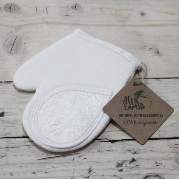 Natural Loofah Body Scrubs - Glove - Image 2