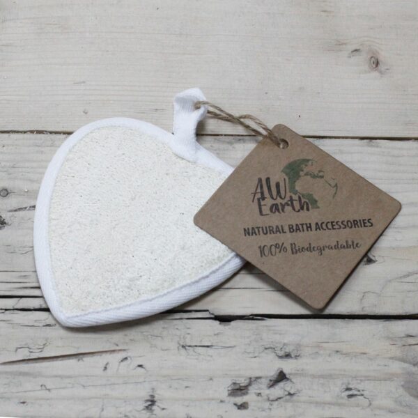 Natural Loofah Body Scrubs - Heart - Image 2