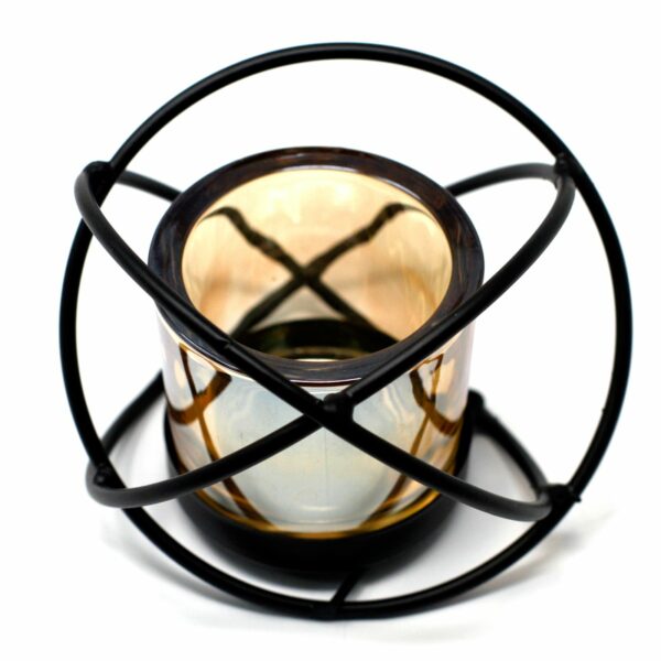 Centrepiece Iron Votive Candle Holder - 1 Cup Single Ball - Image 2