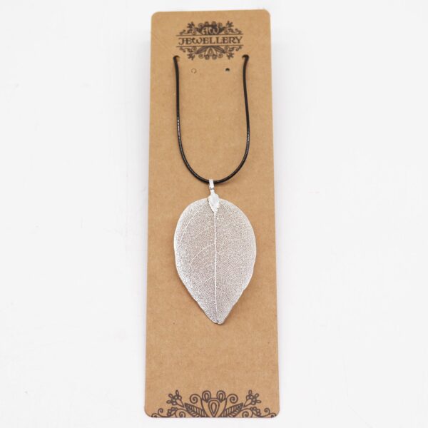 Necklace - Bravery Leaf - Silver - Image 3