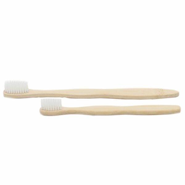 Bamboo Toothbrush - White - Family Pack of 4 - Med Soft - Image 6