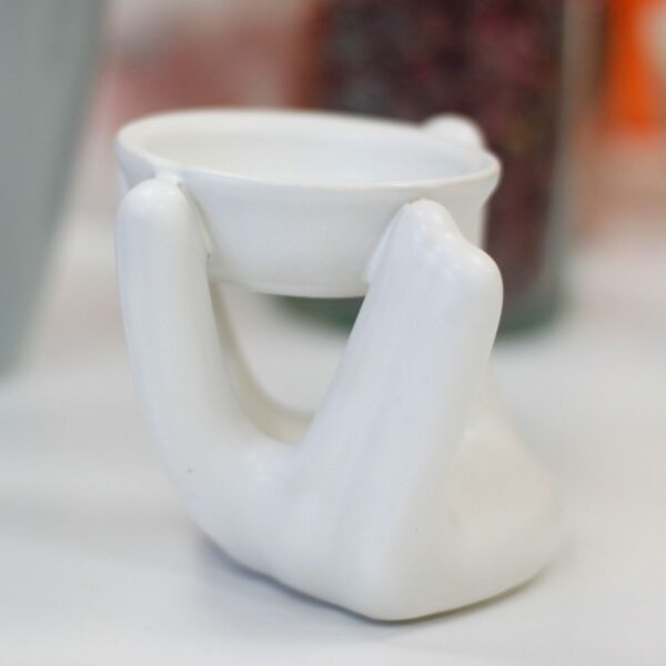 Helping Hand Oil Burner  - White - Image 2