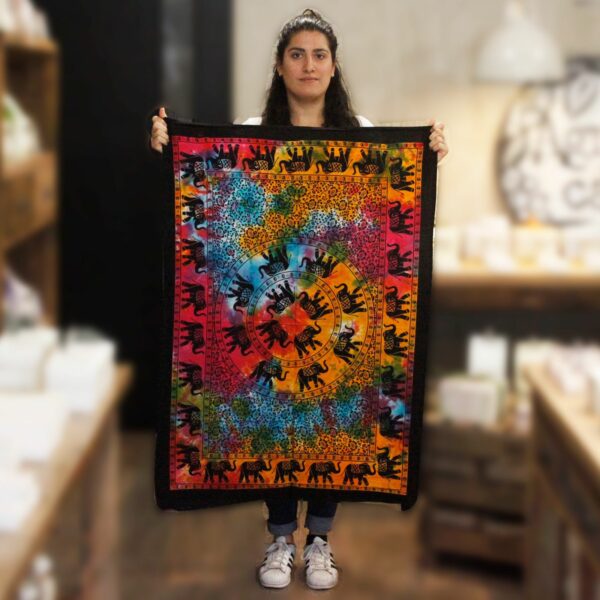 Cotton Wall Art - Elephant Mandala - Image 2
