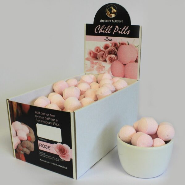 1.3Kg Box of Chill Pills (Mini Bath Bombs) - Rose - Image 2