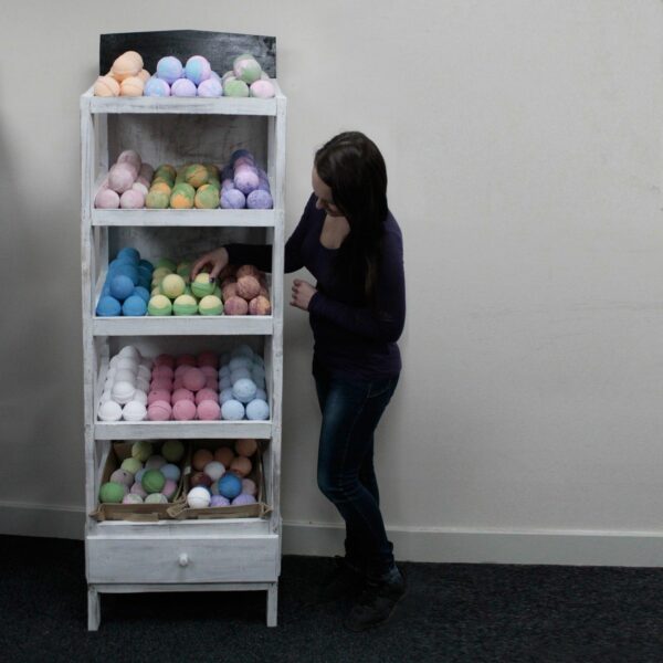 Bath Bomb 5 Shelf Display - Whitewash - Image 2
