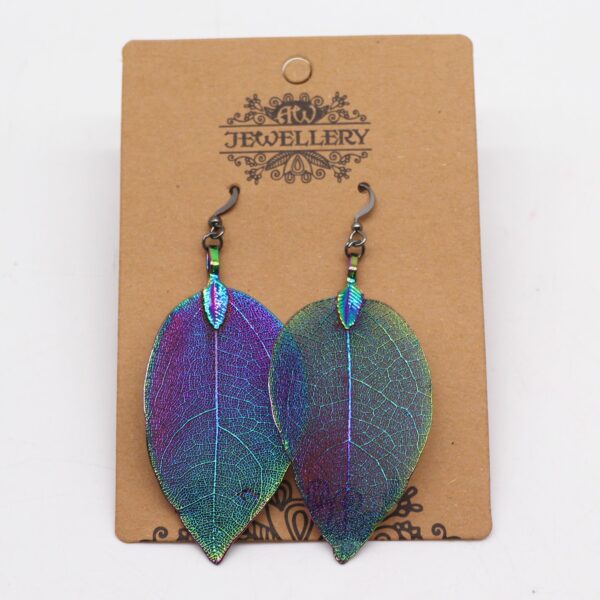 Earrings - Bravery Leaf - Multicoloured - Image 2