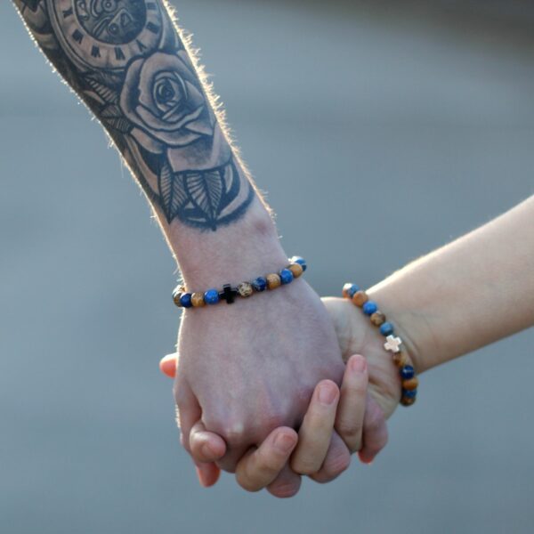 Set of 2 Gemstones Friendship Bracelets - Loyalty - Amazonite & Yellow Jasper - Image 8