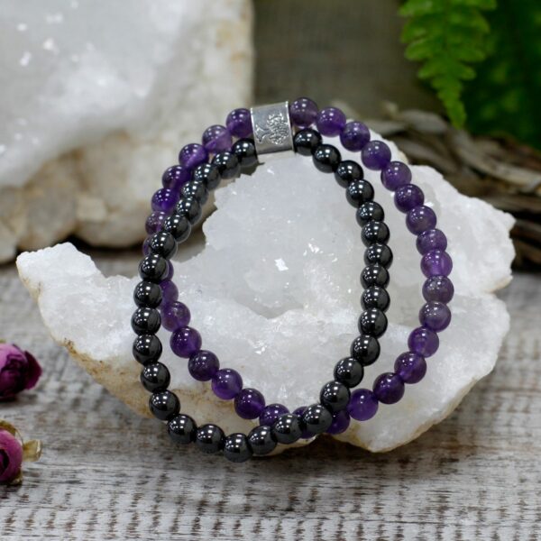 Magnetic Gemstone Bracelet - Amethyst - Image 6