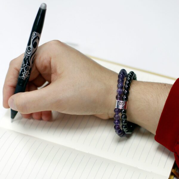 Magnetic Gemstone Bracelet - Amethyst - Image 7