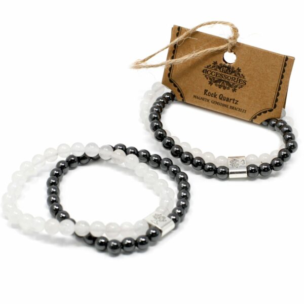 Magnetic Gemstone Bracelet - Rock Quartz - Image 3