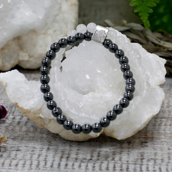 Magnetic Gemstone Bracelet - Rock Quartz - Image 5