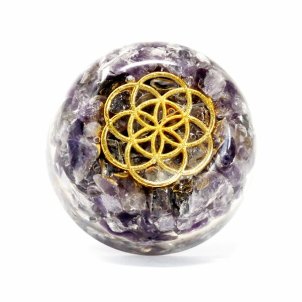 Orgonite Desk Power Packs - Amethyst Dome - Image 3