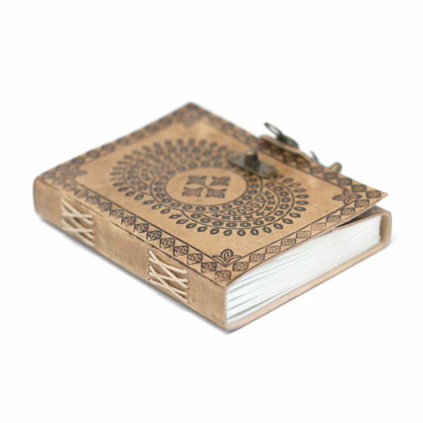 Leather Blue Mandala Notebook (7x5") - Image 2