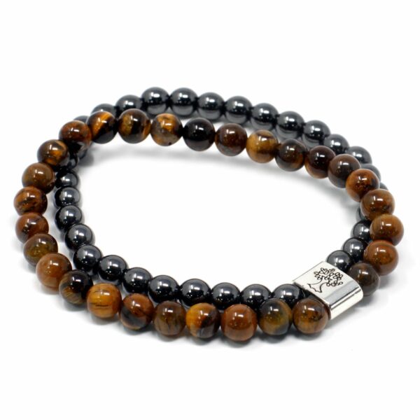 Magnetic Gemstone Bracelet - Tiger Eye - Image 2