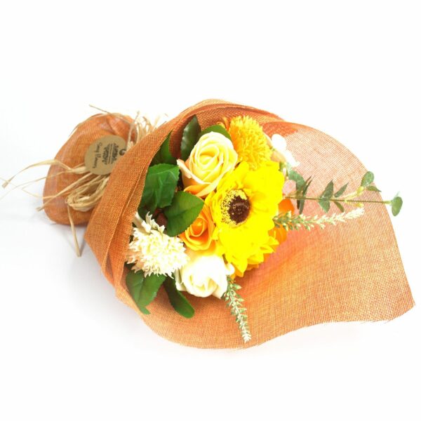 Orange Standing Soap Flower Bouquet - Special - Image 2
