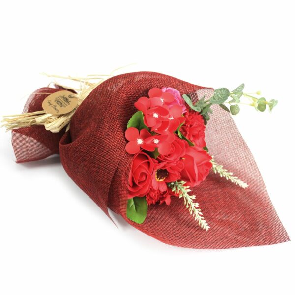 Red Soap Flower Bouquet - Special - Image 3