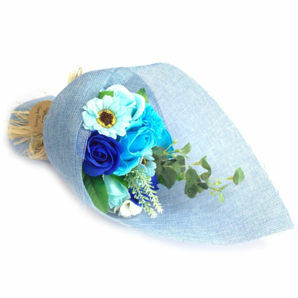 Blue Standing Soap Flower Bouquet - Special - Image 2