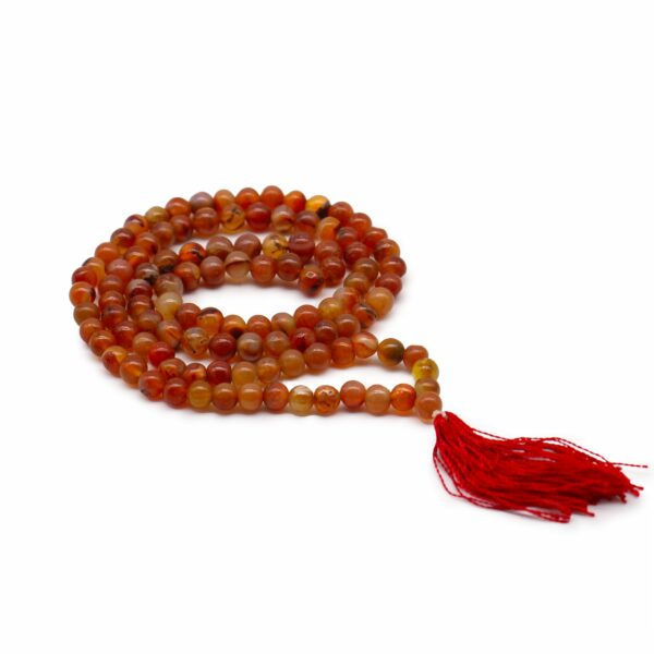 108 Bead Mala - Carnelian - Image 2