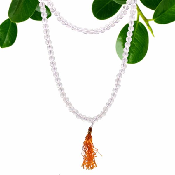 108 Bead Mala - Rock Crystal - Image 3