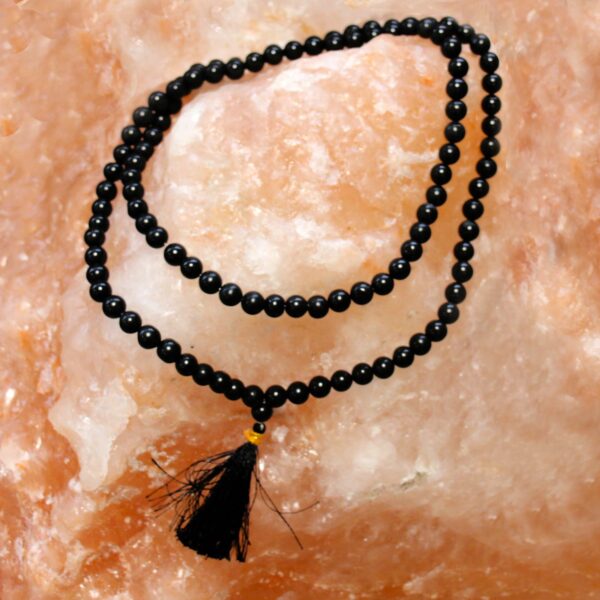 108 Bead Mala - Black Agate - Image 4