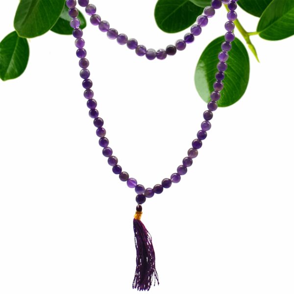 108 Bead Mala - Amethyst - Image 6