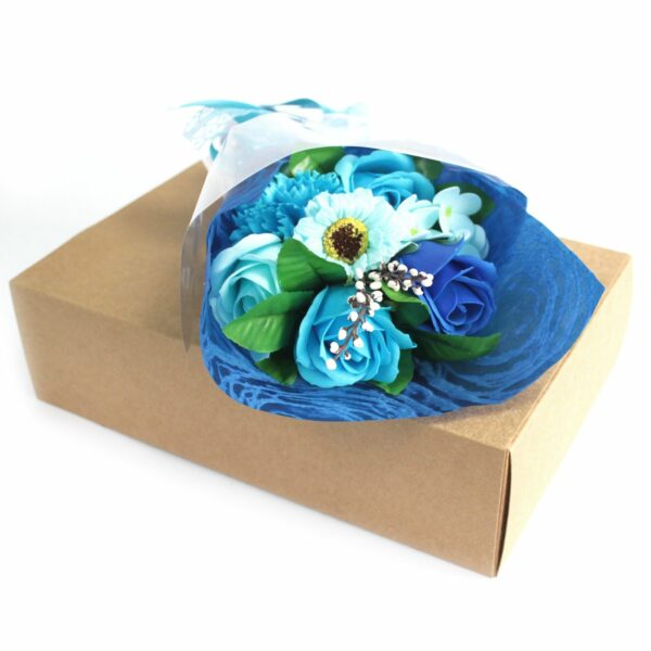Blue Boxed Hand Soap Flower Bouquet - Special - Image 3