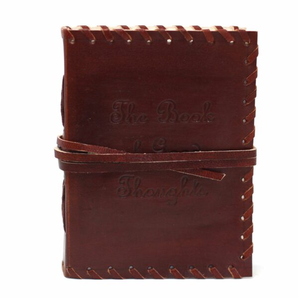 Leather Book of Thoughts with Wrap Notebook (6x4") - Image 5