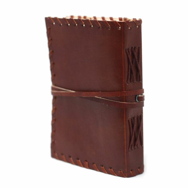 Leather Book of Thoughts with Wrap Notebook (6x4") - Image 7