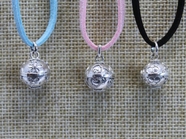 Silver Angel Bell - Love - 12mm - Image 2