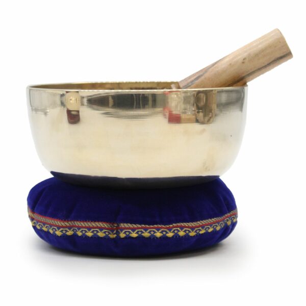 Large Brass Sing Bowl - 17cm - Image 2
