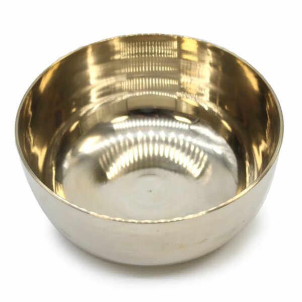 Large Brass Sing Bowl - 17cm - Image 3