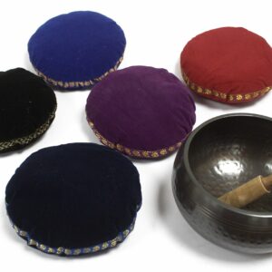 Singing Bowl Velvet Cushion - 16cm