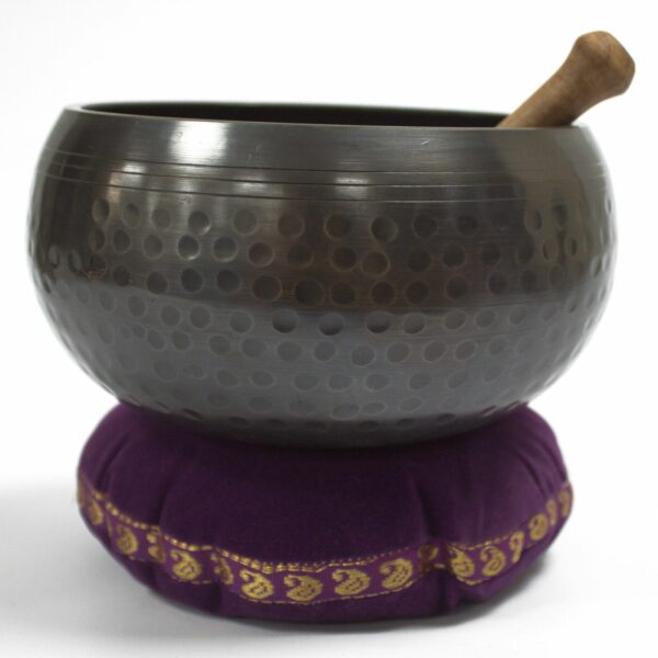 Singing Bowl Velvet Cushion - 16cm - Image 2