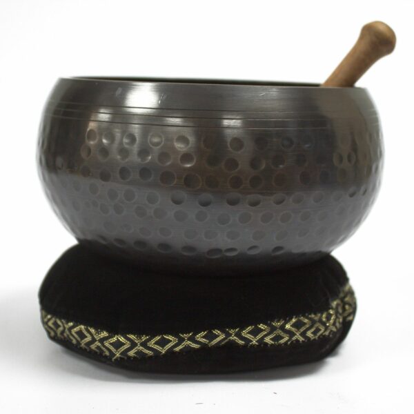 Singing Bowl Velvet Cushion - 16cm - Image 3