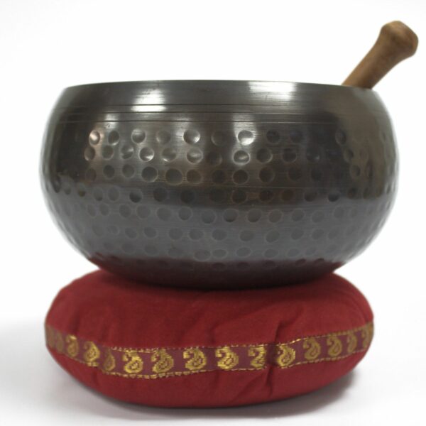 Singing Bowl Velvet Cushion - 16cm - Image 4