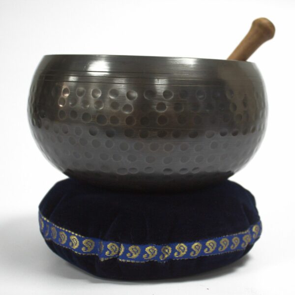Singing Bowl Velvet Cushion - 16cm - Image 6