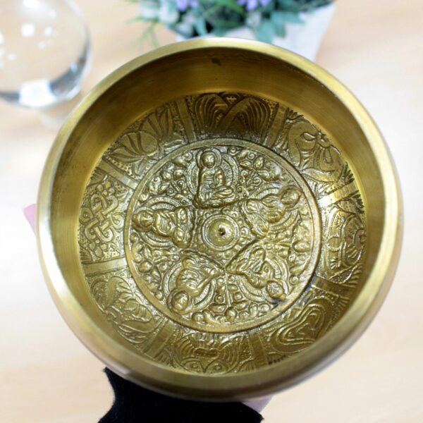 Lrg Five Buddha Singing Bowl - Image 4